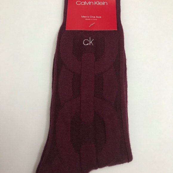 Calvin Klein Men’s Socks One Size Red Color - Picture 1 of 6